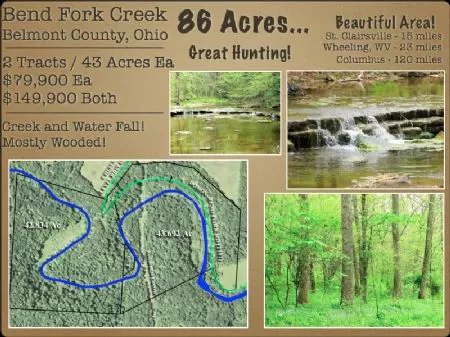 85 Acres 2 Tracts W/creek and Woods